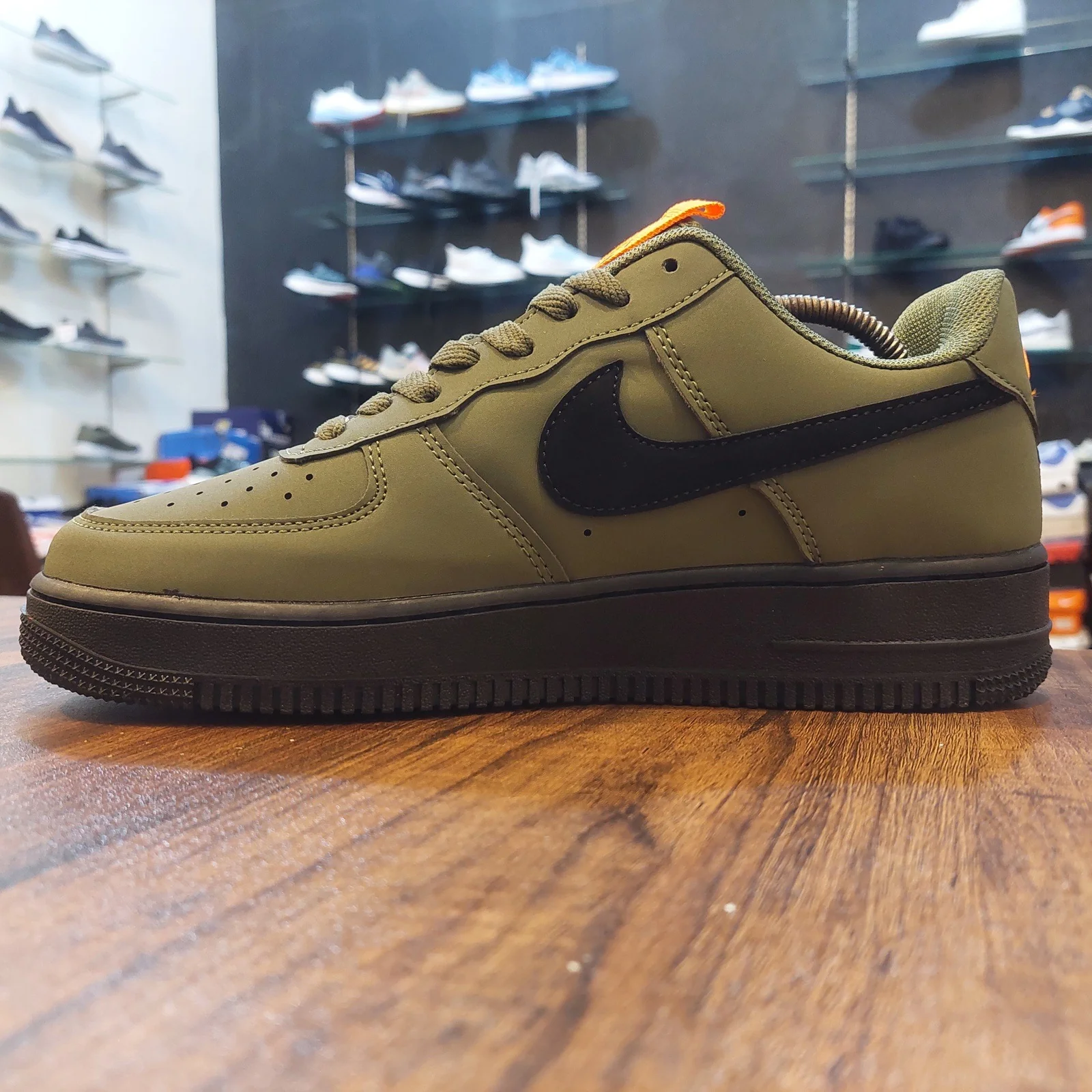 Nike Air Force 1 Low Sneakers In Olive Green