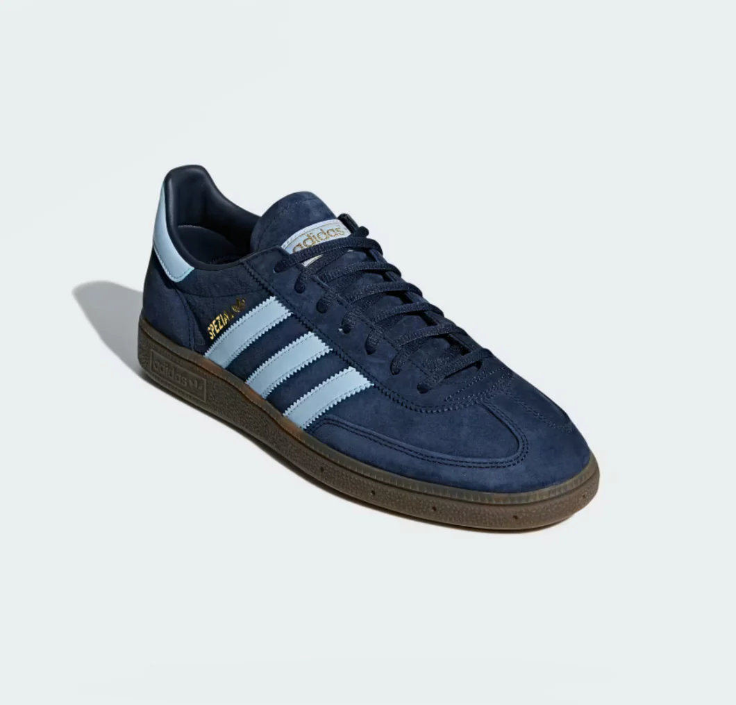 Adidas Handball Spezial Sneakers In Navy Blue And Light Blue