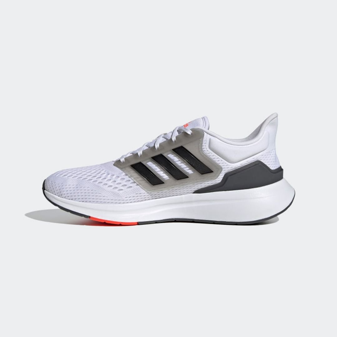 Adidas EQ21 Run Sneakers In White And Black