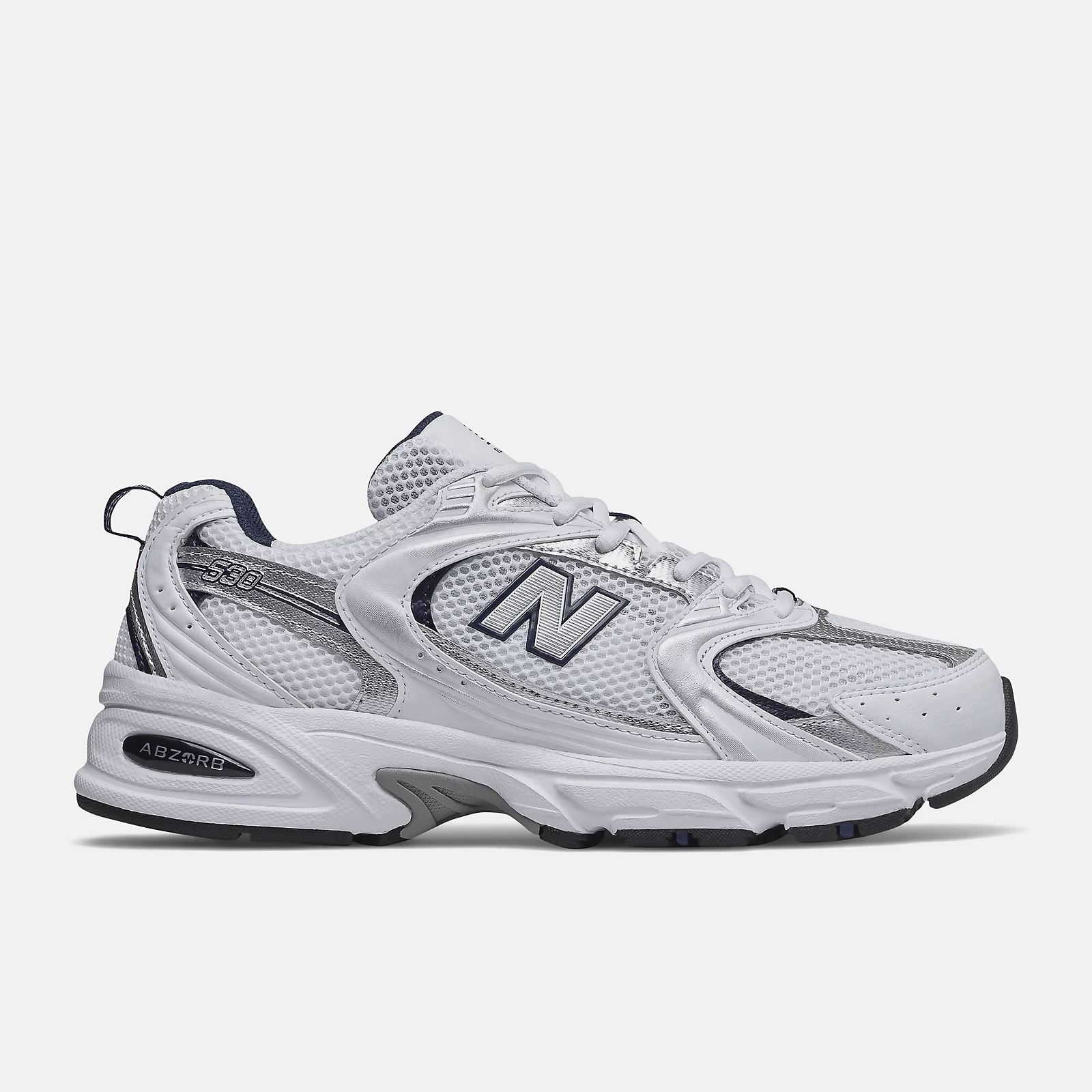 New Balance 530 In White And Natural Indigo