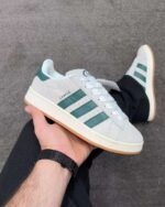 Adidas Campus 00s Crystal White Dark Green - Image 4