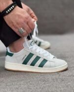 Adidas Campus 00s Crystal White Dark Green - Image 5