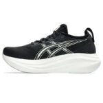 Asics Gel-Nimbus 27 Narrow Black & Lake Grey - Image 4