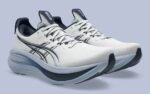 Asics Gel-Nimbus 28 White & Arctic Blue - Image 2