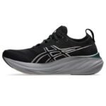 Asics Gel-Nimbus 26 Platinum Black & Champagne - Image 2