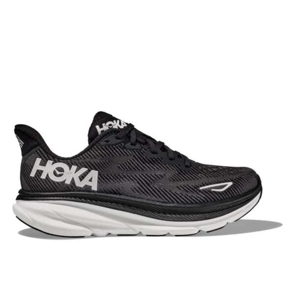 HOKA Clifton 9 Black & White