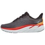 Hoka One Clifton 8 Anthracite Castlerock Red - Image 2