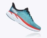 Hoka One Clifton 8 Real Teal Aquarelle - Image 2