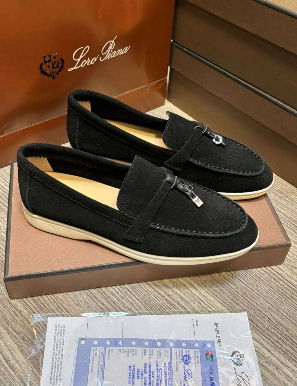 IMG-20241120-WA0009.jpg Loro Piana Black Women’s Loafers - Image 1