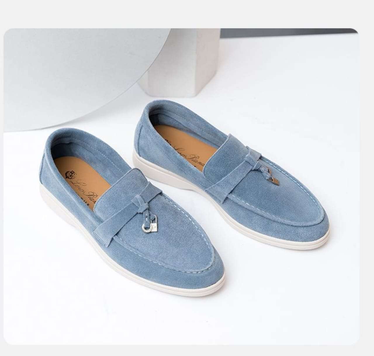 IMG-20241120-WA0011.jpg Loro Piana Sky Blue Women’s Loafers - Image 1