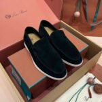 Loro piana Summer Walk Loafer Suede Black - Image 2