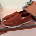 Loro Piana Summer Walk Loafer Dried Red - Image 4