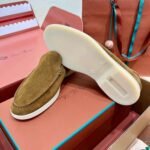 Loro Piana Summer Walk Loafers Suede Murano Green - Image 5