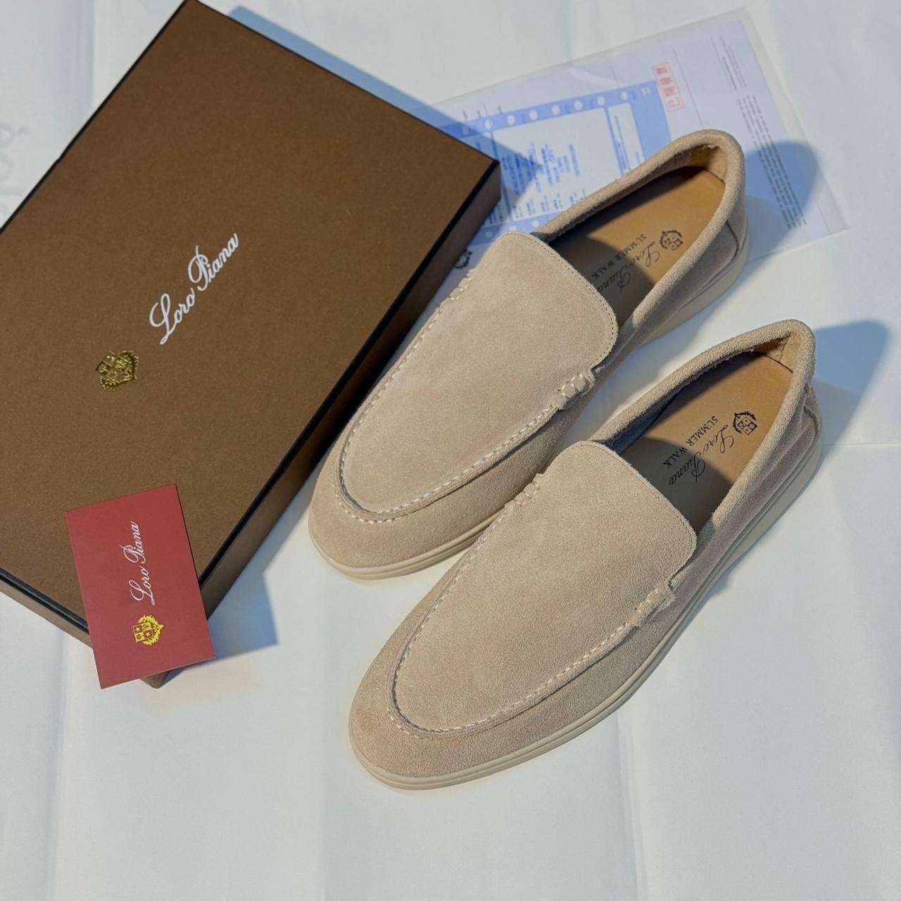 IMG_5815.jpg Loro Piana Sand Men’s Loafers - Image 1