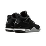 Air Jordan 4 Retro Black Canvas - Image 3