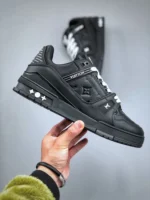 Louis Vuitton Black Trainer - Image 3