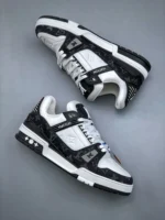 Louis Vuitton Black White Trainer - Image 4