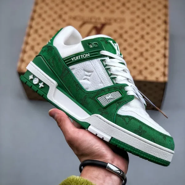 Louis Vuitton Green White Trainer