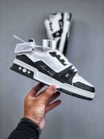 Louis Vuitton #54 Signature Black White Trainer - Image 3