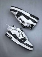 Louis Vuitton #54 Signature Black White Trainer - Image 4
