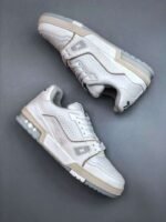 Louis Vuitton #54 Signature White Grey Trainer - Image 2