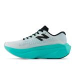 New Balance FuelCell SuperComp Trainer v3 White & Cyber Jade - Image 2