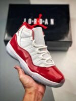 Nike Air Jordan 11 Cherry White Varsity Red Black - Image 4