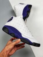 Nike Air Jordan 13 Lakers White Black Court Purple University Gold - Image 4