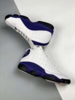 Nike Air Jordan 13 Lakers White Black Court Purple University Gold - Image 3