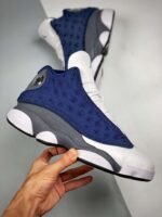Nike Air Jordan 13 Navy Flint Grey White University Blue - Image 3