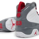 Nike Air Jordan 9 Retro White Fire Red Cool Grey - Image 5