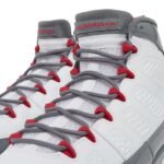 Nike Air Jordan 9 Retro White Fire Red Cool Grey - Image 4