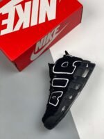 Nike Air More Uptempo Black White - Image 2