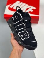Nike Air More Uptempo Black White - Image 4