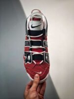 Nike Air More Uptempo Bulls Varsity Red White Black - Image 5
