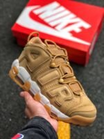Nike Air More Uptempo PRM Wheat Flax Gum Light Brown