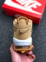 Nike Air More Uptempo PRM Wheat Flax Gum Light Brown - Image 6
