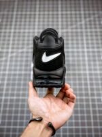Nike Air More Uptempo Tri-Color Black Cool Grey White - Image 7