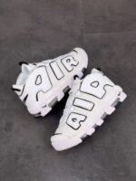 Nike Air More Uptempo White Black - Image 4
