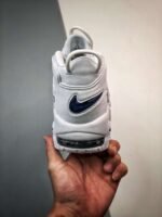 Nike Air More Uptempo White Navy - Image 7
