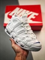 Nike Air More Uptempo White Navy - Image 4