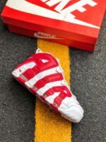 Nike Air More Uptempo White Red - Image 2