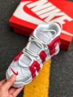 Nike Air More Uptempo White Red - Image 4