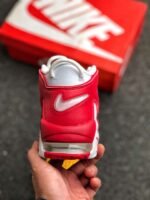 Nike Air More Uptempo White Red - Image 6