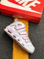 Nike Air More Uptempo White Varsity Red - Image 2
