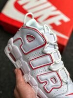 Nike Air More Uptempo White Varsity Red - Image 5