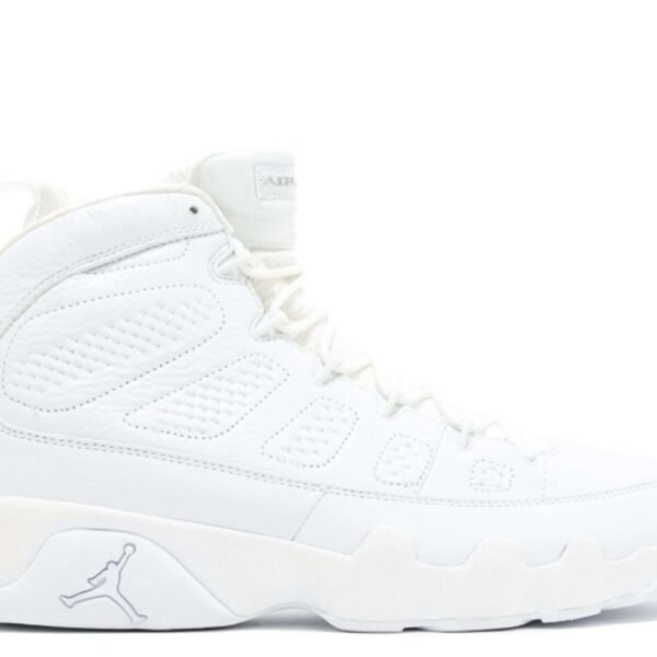 Nike Air Jordan 9 White Metallic Silver