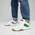 PUMA Park Lifestyle Sneakers White Green - Image 7