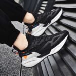 TRACER Black White Breathable Causal Running Shoes - Image 3