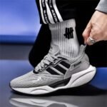 TRACER Grey Black Breathable Causal Running Shoes - Image 4